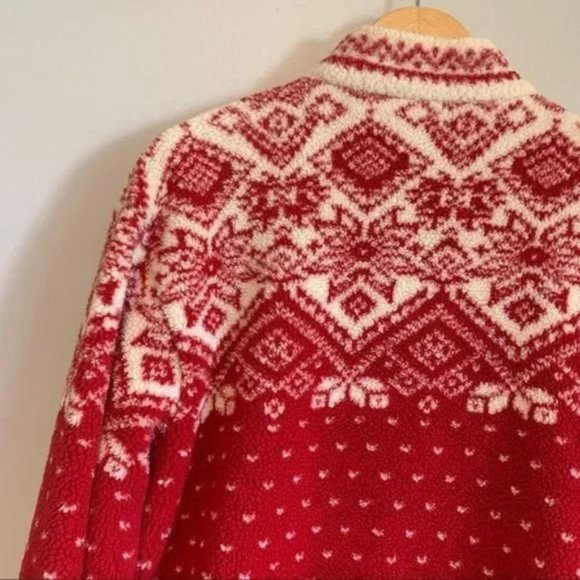 Vintage northern reflection fair isle fuzzy jacket Size medium - Picture 2 of 15